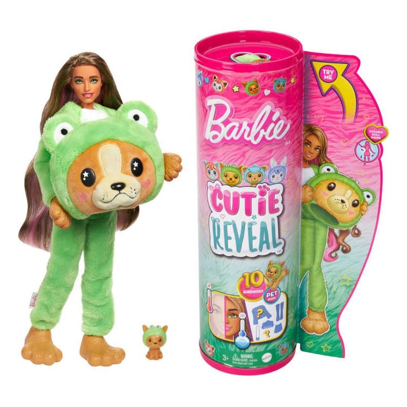 Barbie Cutie Reveal Perrito Disfrazado De Rana-0