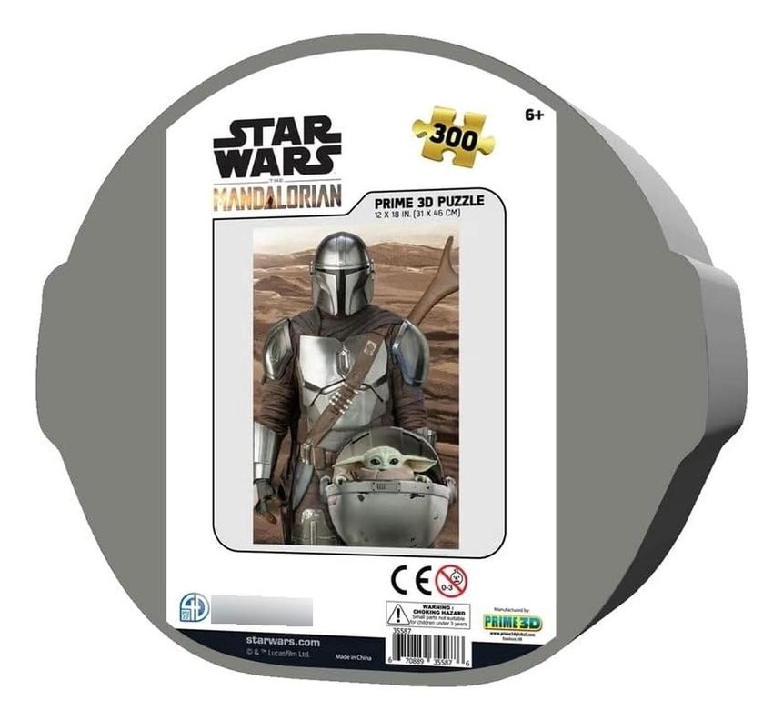 Puzzle 3d De 300 Piezas En Lata Con Forma The Mandalorian-2