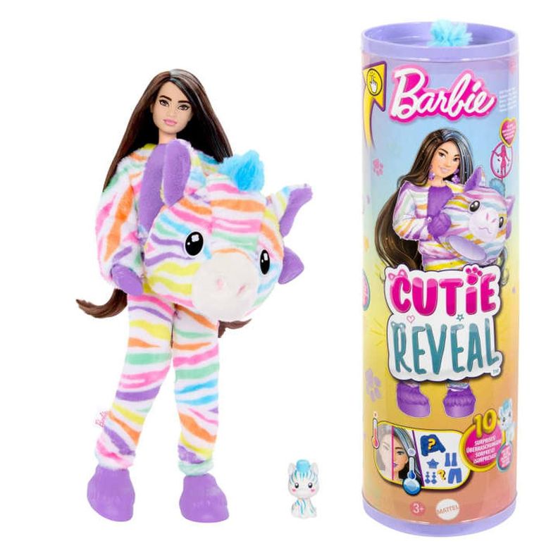 Barbie Cutie Reveal Colores De Ensueño Cebra-0