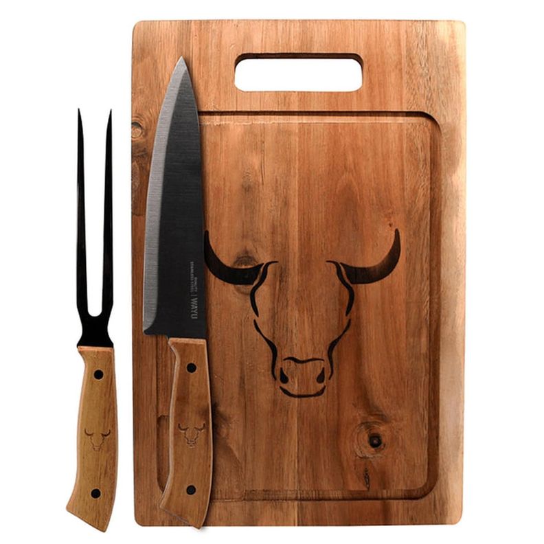 Set Tabla Cuchillo Tenedor Wayu-1