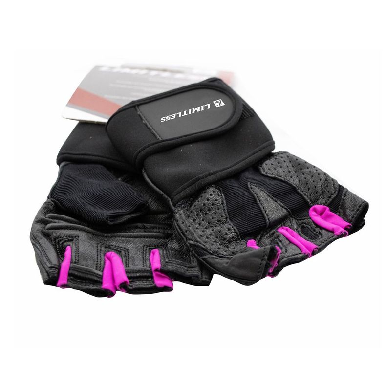 Guante Fitness Mujer Limitless Negro/fucsia-1