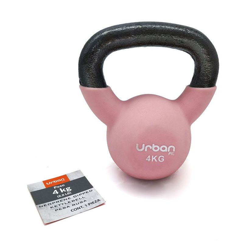 Pesa Rusa De Neopreno De 4 Kg Rosa Urban Fit-2