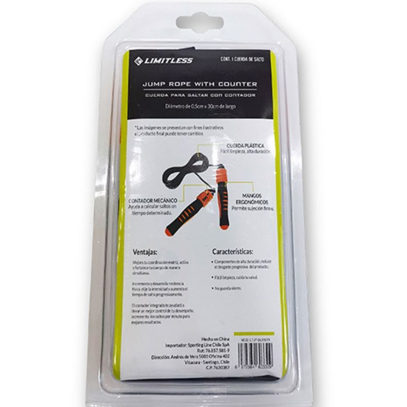 Cuerda De Salto Con Manillas De Pvc Limitless-2