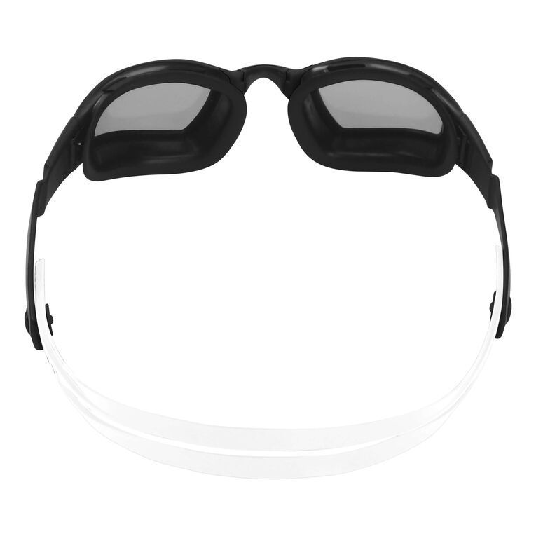Lente De Natación Ninja Negro/blanco Lente Espejado Plateado-1
