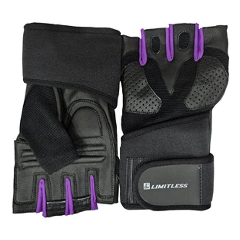 Guante Fitness Mujer Limitless  Negro/morado A107880-0