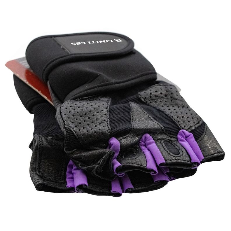 Guante Fitness Mujer Limitless  Negro/morado A107880-1