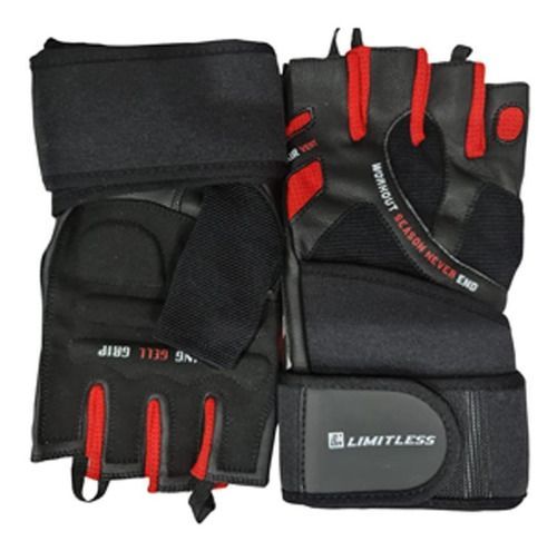 Guante Fitness Hombre Negro/rojo A107882 Limitless -0