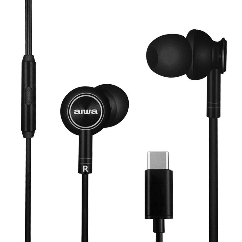 Audífonos In Ear (Internos) Manos Libres - Con Cable Conector Tipo C / Aiwa Modelo AW-i30TC-0