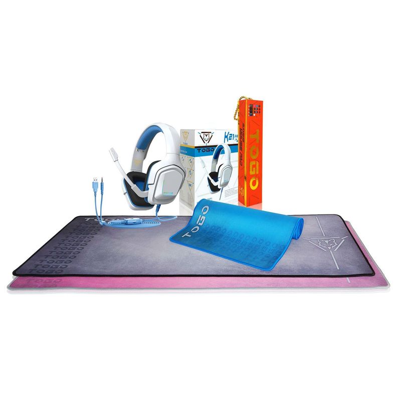 KIT GAMER TOGO MOUSE PAD + AUDÍFONO RGB-0