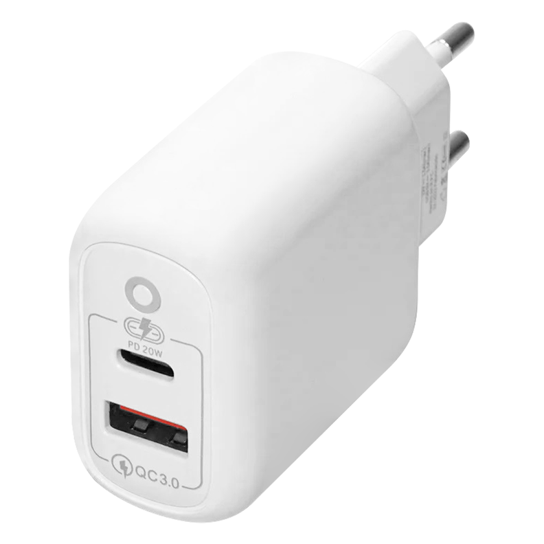 Cargador Certificado Carga Rápida 20W USB 3.0 USB Tipo C con Cable Tipo C a Tipo C Motomo Mod PD010-1