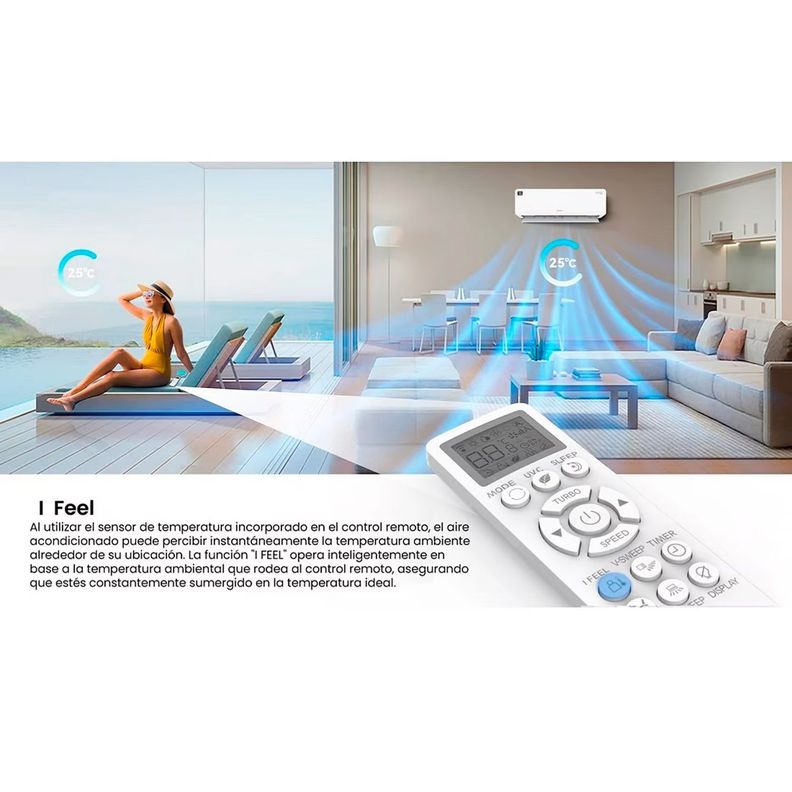 Aire Acondicionado Aiwa Split Inverter Frio Calor 18000btu AW-18INVG-3