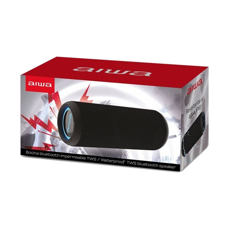 Parlante Portátil Bluetooth 20W. Impermeable TWS / Aiwa Modelo AWKF4B-2