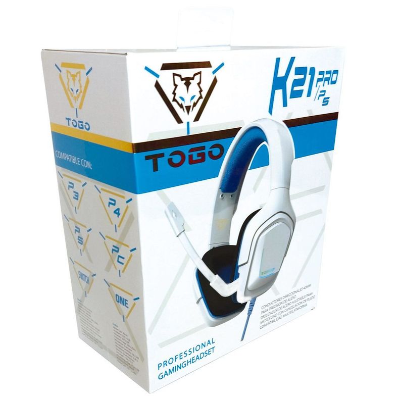Audífono Gamer PC y Consolas TOGO K21 Pro.-3