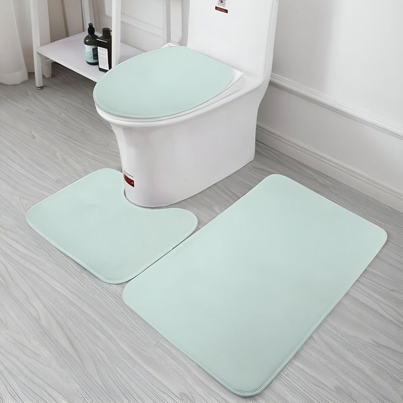 Set 3 Alfombras Baño Menta Decorativa Antideslizante Jhn-4