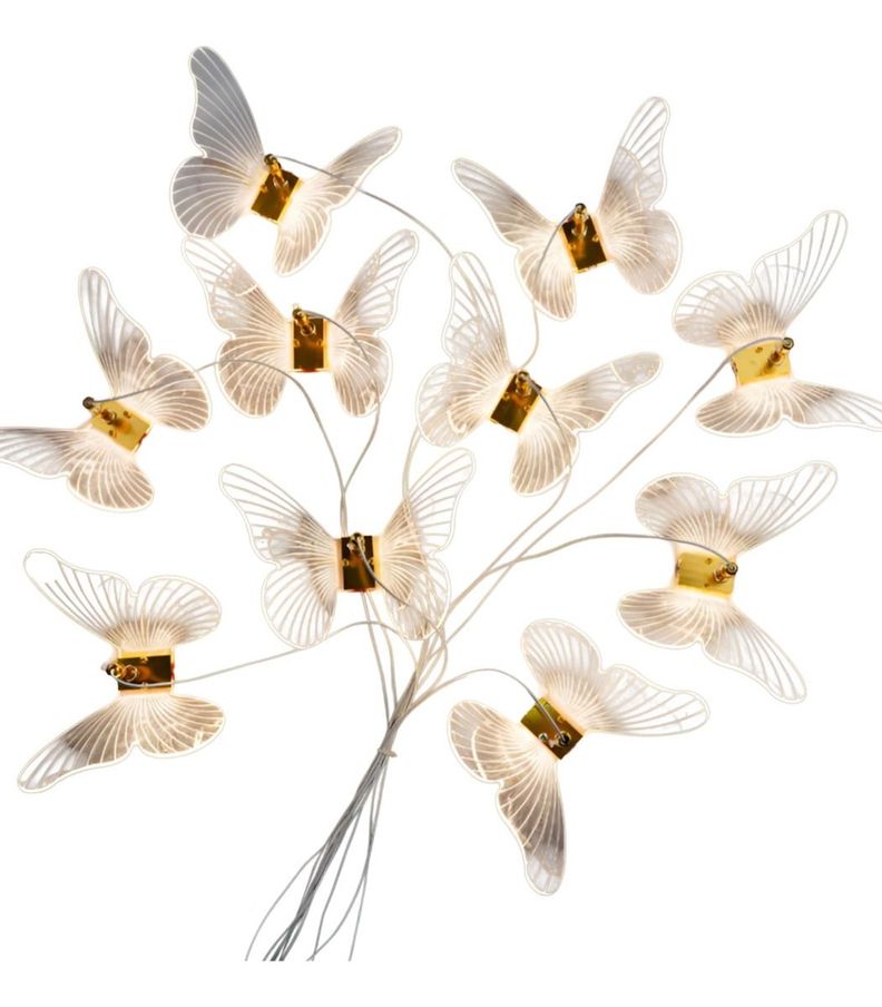 Lámpara Colgante Mariposas Isla Techo Nórdico Decoración Jhn-0