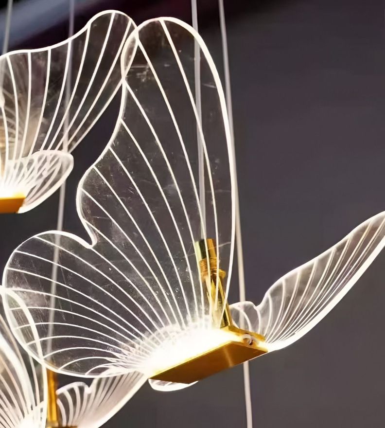 Lámpara Colgante Mariposas Isla Techo Nórdico Decoración Jhn-6