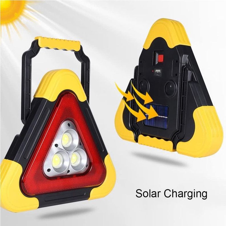 Luz Emergencia Triangular LED USB Reflectante Lau-3