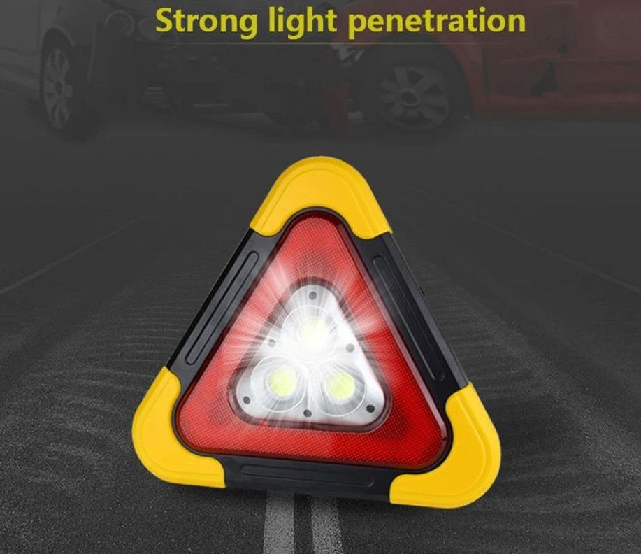 Luz Emergencia Triangular LED USB Reflectante Lau-5