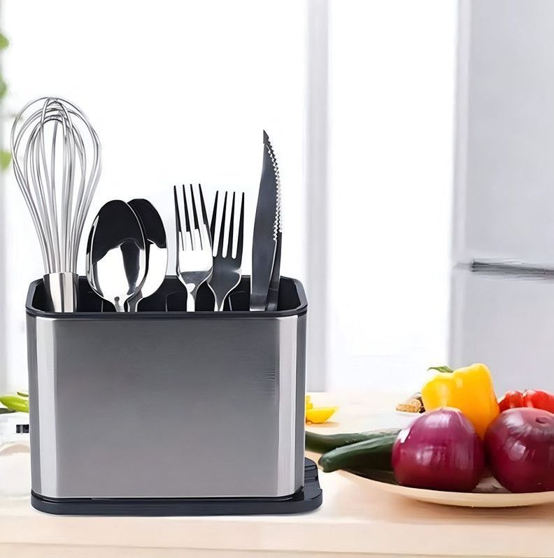 Organizador Escurridor Cubiertos Cocina Practico Lau-1
