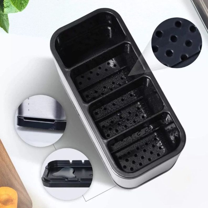 Organizador Escurridor Cubiertos Cocina Practico Lau-4