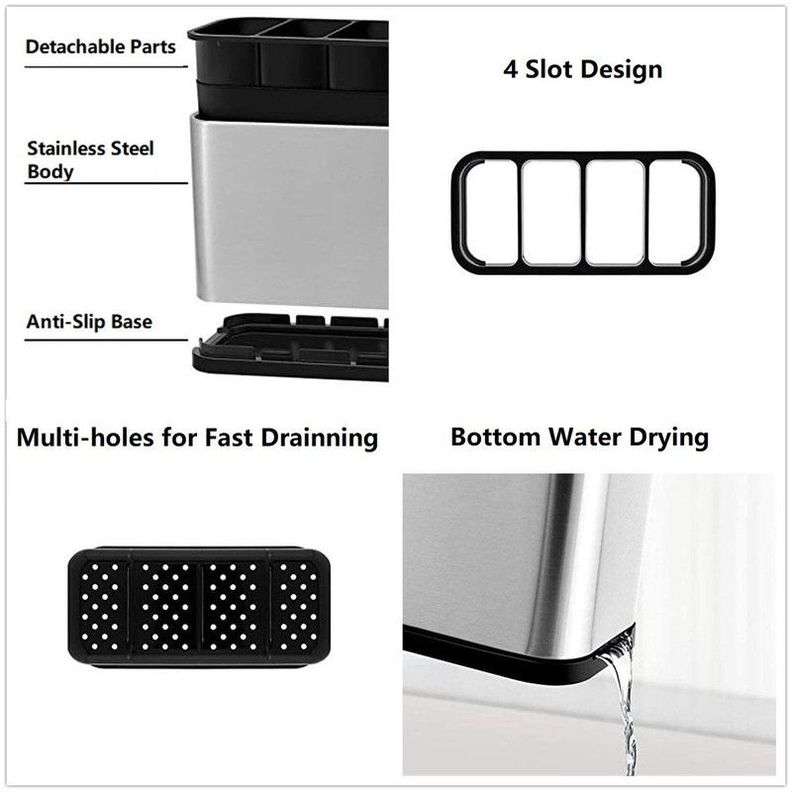 Organizador Escurridor Cubiertos Cocina Practico Lau-7