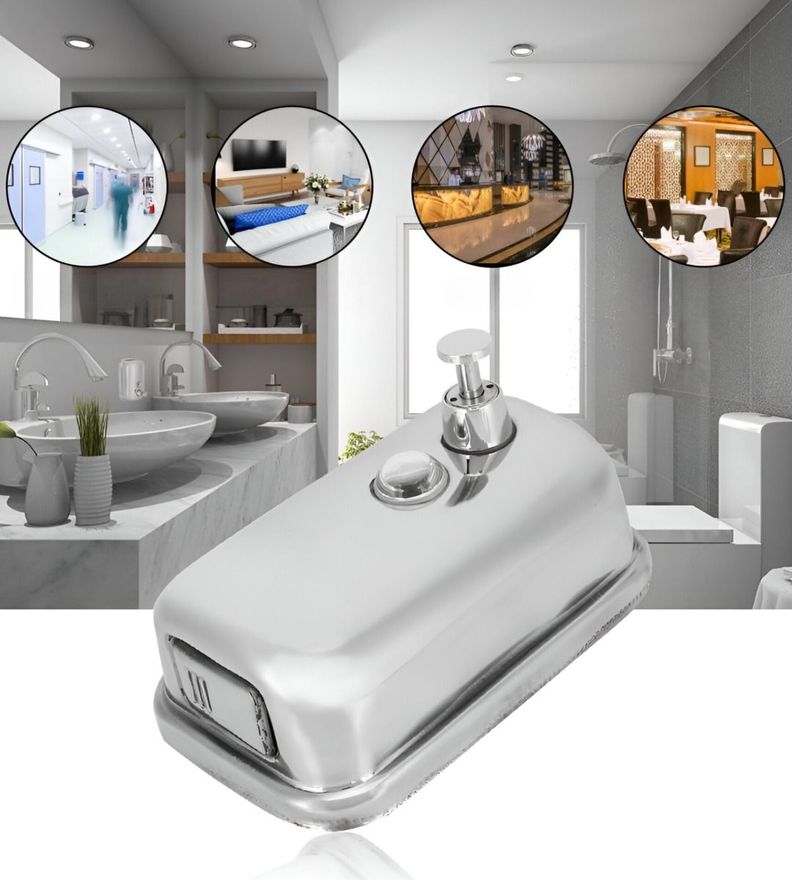 Dispensador Jabón Pared Moderno 500ml Baño Cocina Jhn-8