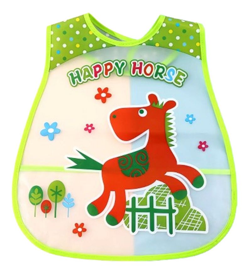 Set de 8 Baberos Impermeables Bebés Ajustable Unisex Jhn-0