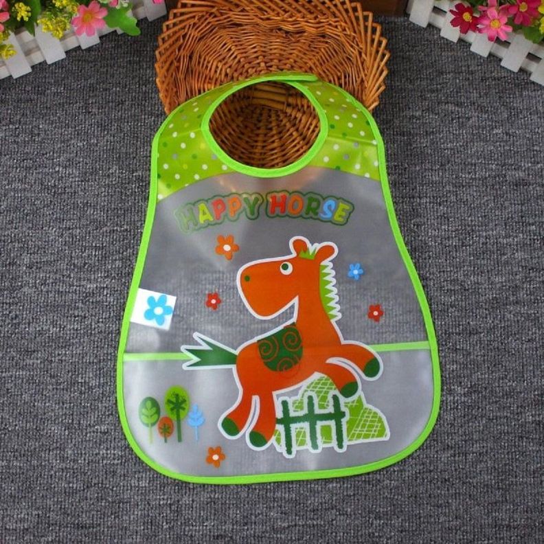 Set de 8 Baberos Impermeables Bebés Ajustable Unisex Jhn-2
