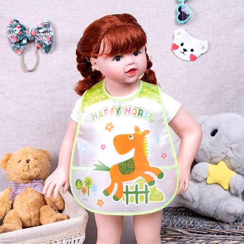 Set de 8 Baberos Impermeables Bebés Ajustable Unisex Jhn-5