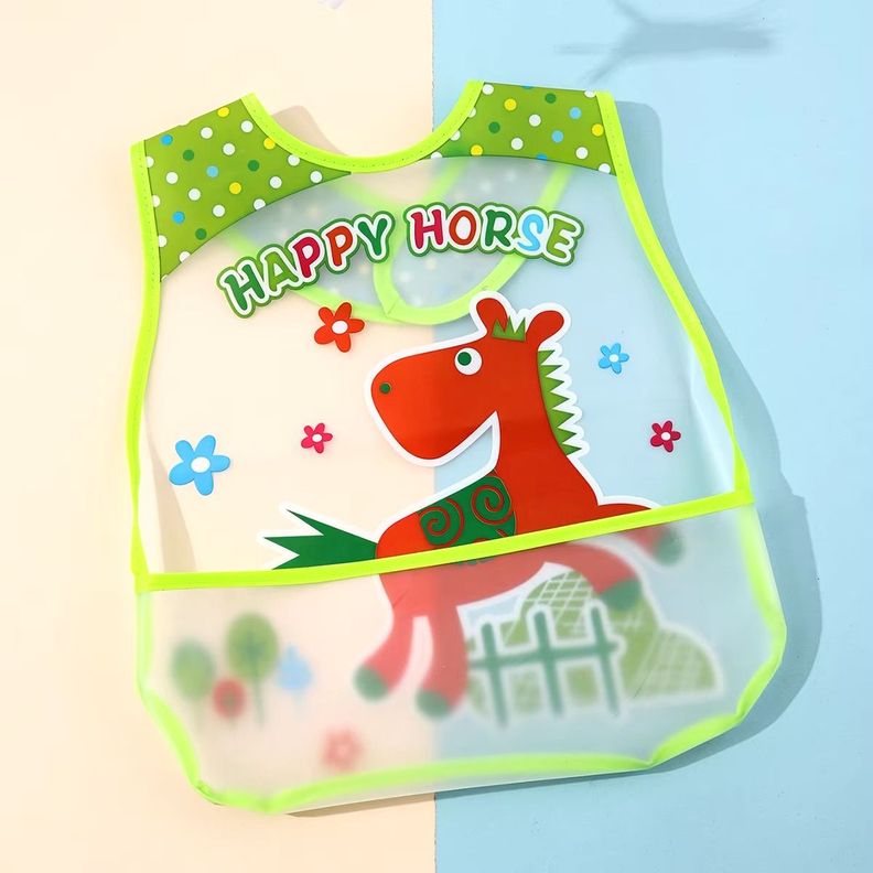 Set de 8 Baberos Impermeables Bebés Ajustable Unisex Jhn-6