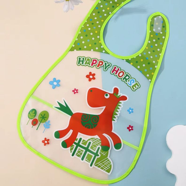 Set de 8 Baberos Impermeables Bebés Ajustable Unisex Jhn-7