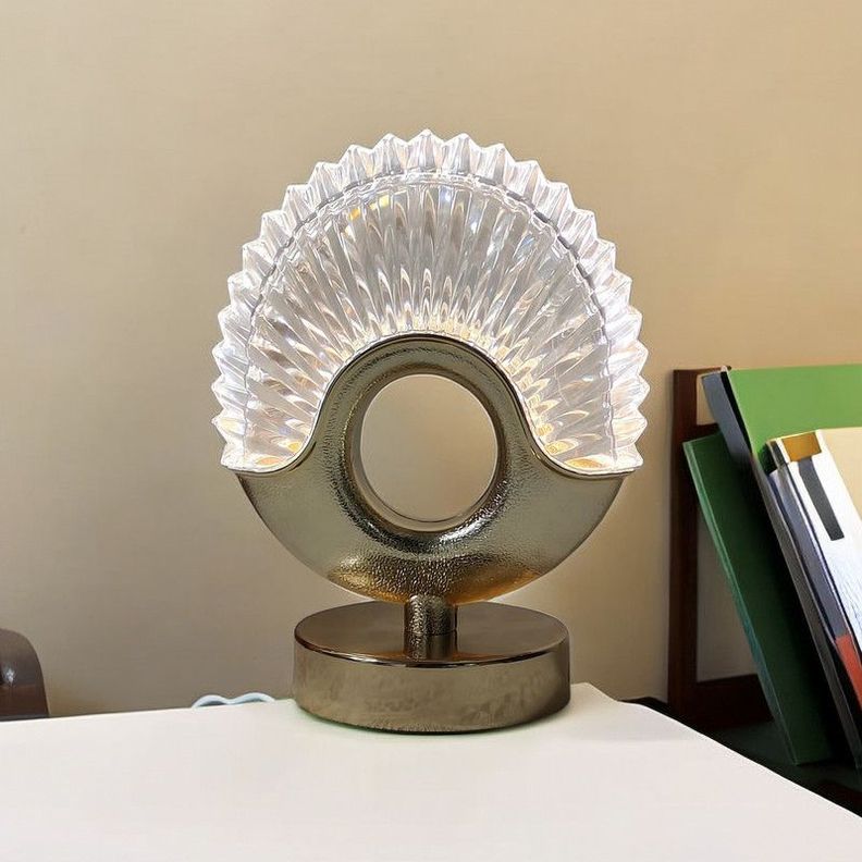 Lampara Mesa Nordica Romantica Acrilico Moderna Lau-4