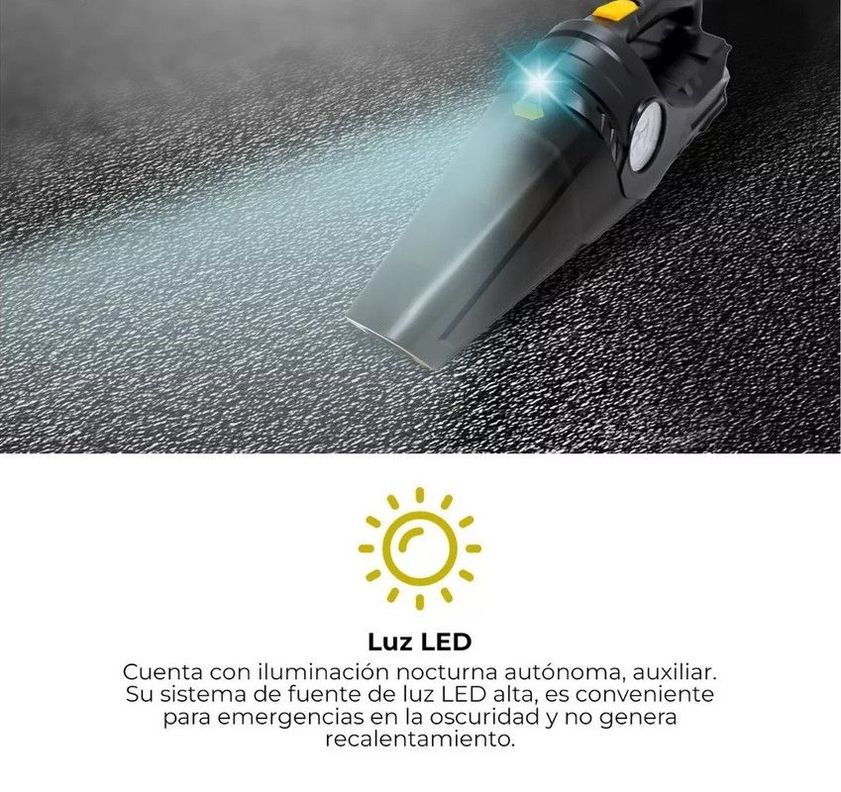Aspiradora Sopladora Bomba De Aire Portátil Auto 12v Lau-5