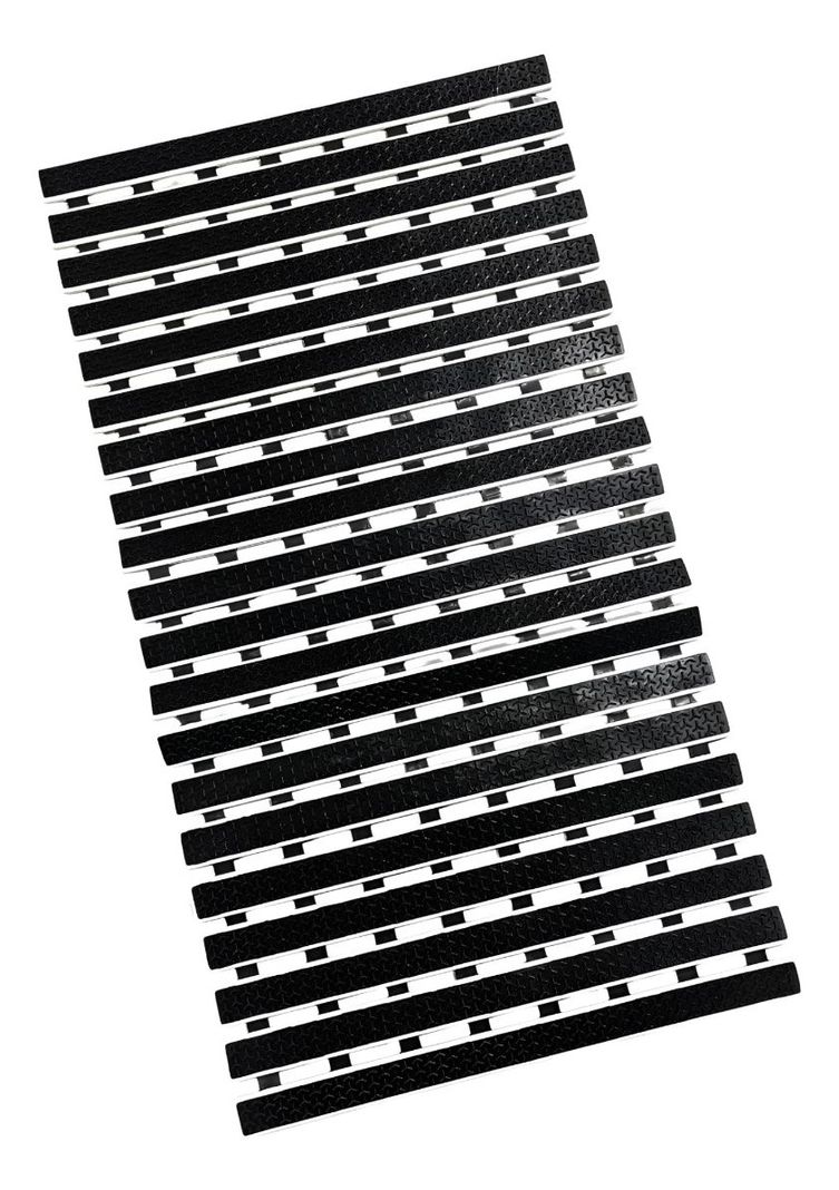 Alfombra Baño Ducha Plegable Negra Antideslizante Jhn-0