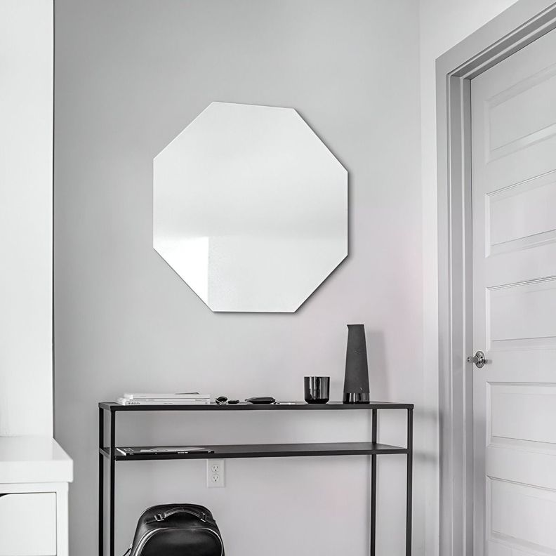 Espejo Pared Octagonal Biselado Geométrico Decorativo Jhn-9