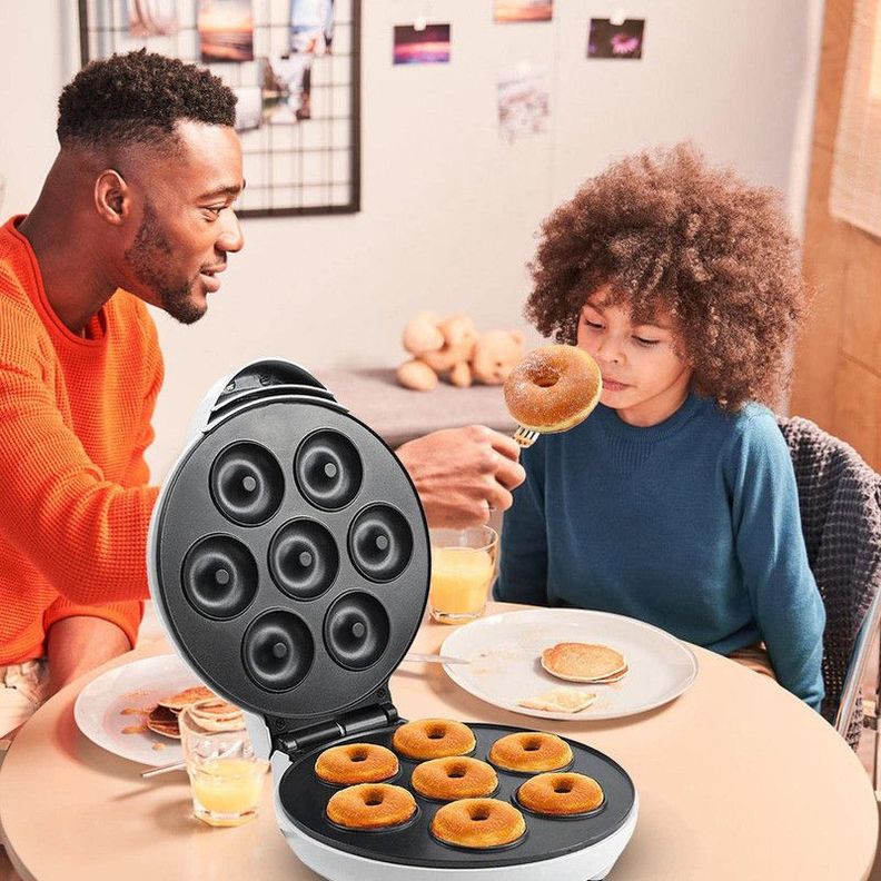 Maquina Donuts Mini Antiadherente Postres Cocina Lau-1