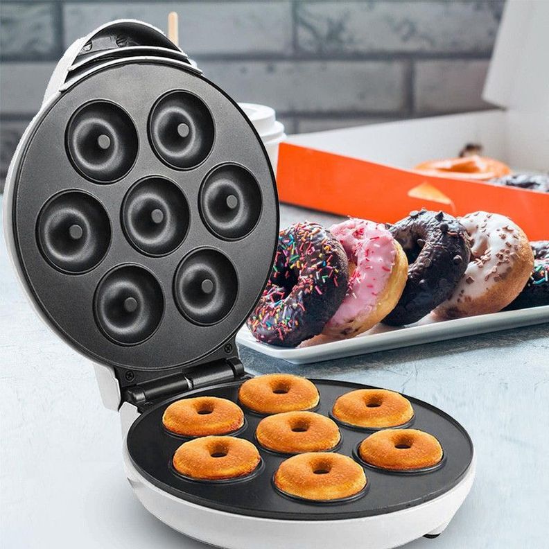 Maquina Donuts Mini Antiadherente Postres Cocina Lau-3