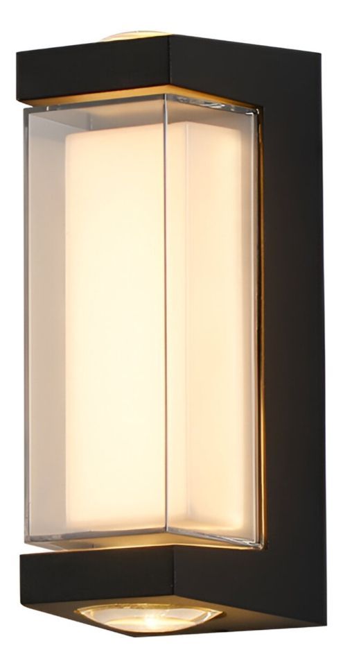 Aplique Decorativo Pared LED Lámpara Negro Moderno Jhn-1