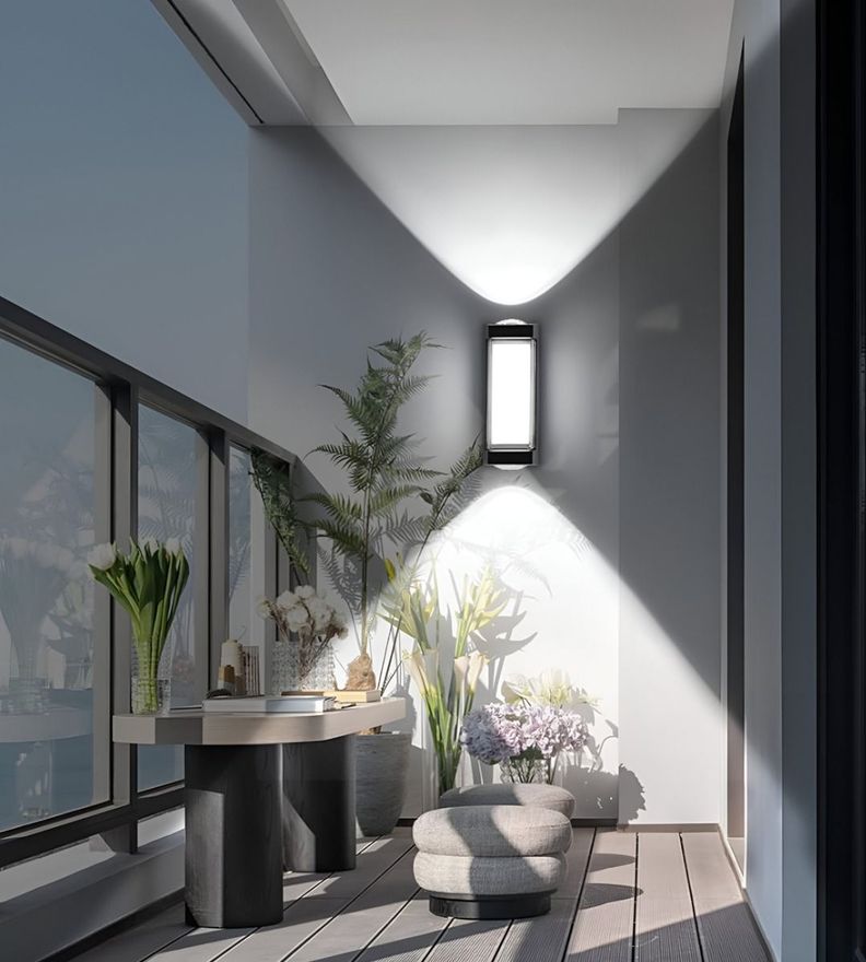 Aplique Decorativo Pared LED Lámpara Negro Moderno Jhn-3