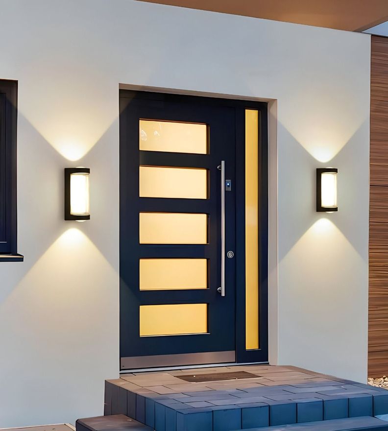 Aplique Decorativo Pared LED Lámpara Negro Moderno Jhn-6