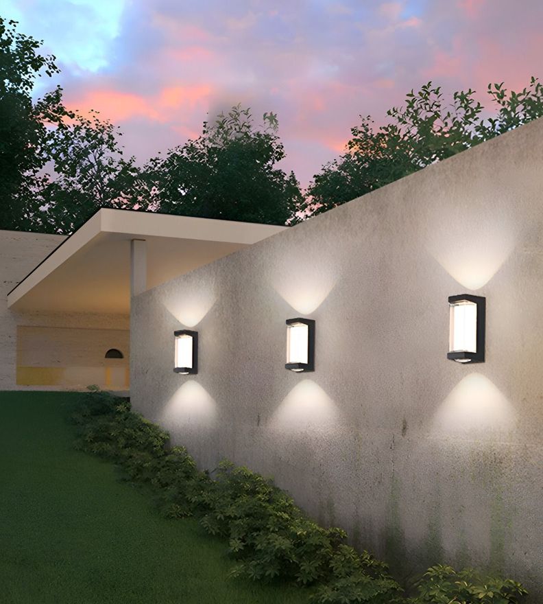 Aplique Decorativo Pared LED Lámpara Negro Moderno Jhn-7