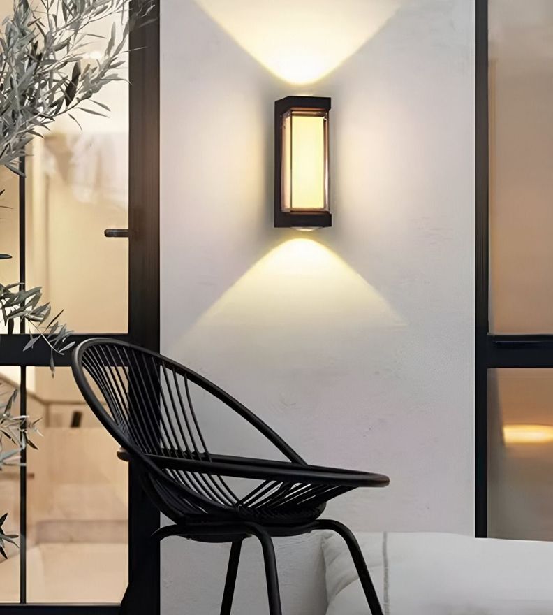 Aplique Decorativo Pared LED Lámpara Negro Moderno Jhn-9