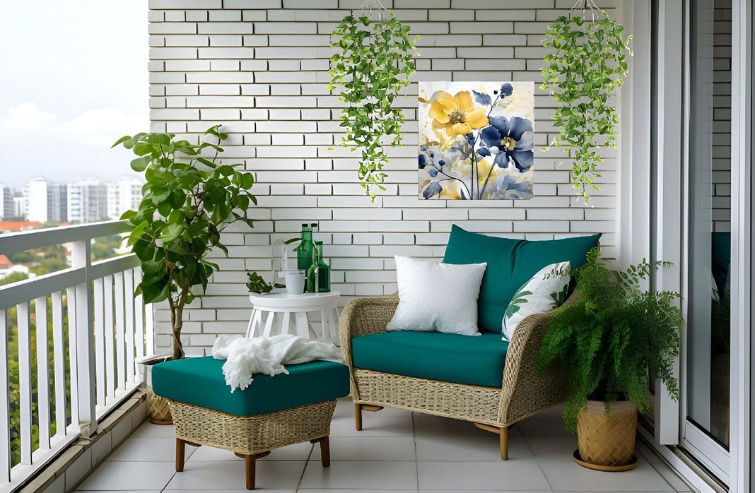 Set 2 Plantas Ramo Arbusto Artificial Ramo Colgante Lau-8