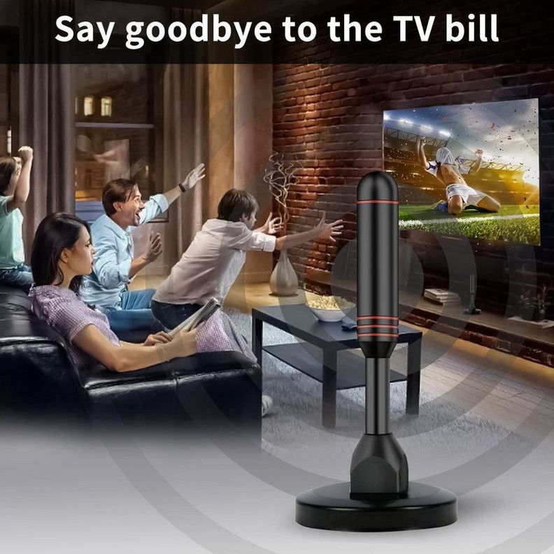 Antena Interior Digital Tv Amplificador Señal Canales Lau-3