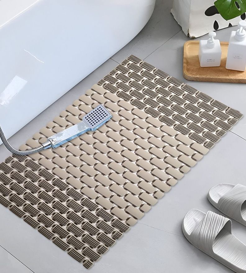 Alfombra Baño Ducha Drenaje Antideslizante TPE Jhn-3
