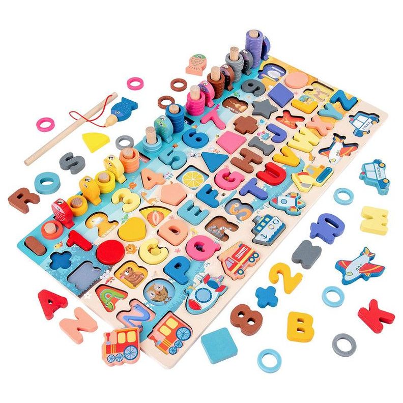 Rompecabezas Puzzle Madera Aprendizaje Letras Numeros Lau-3