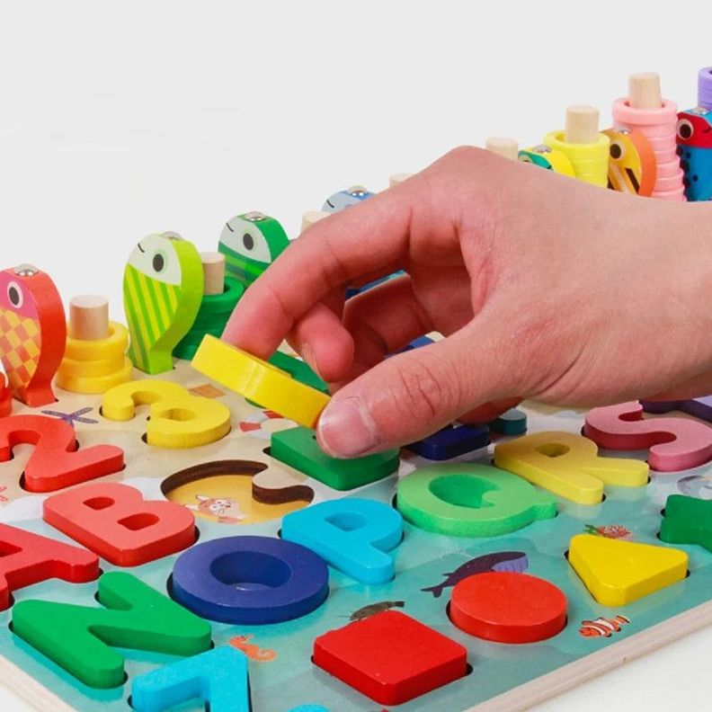 Rompecabezas Puzzle Madera Aprendizaje Letras Numeros Lau-4
