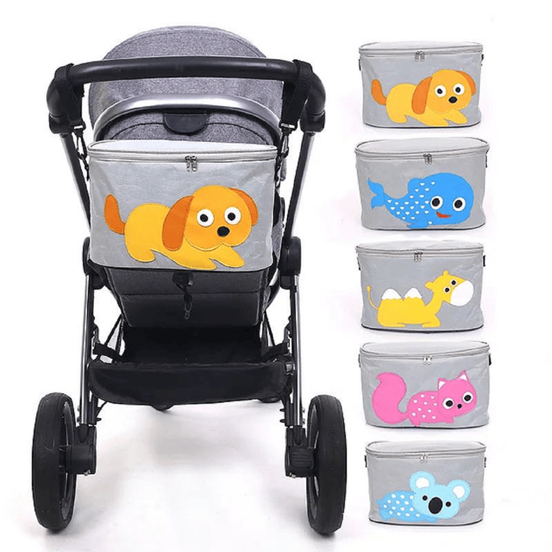 Organizador Coche Pañal Biberon Accesorios Dibujos Bebe Lau-1