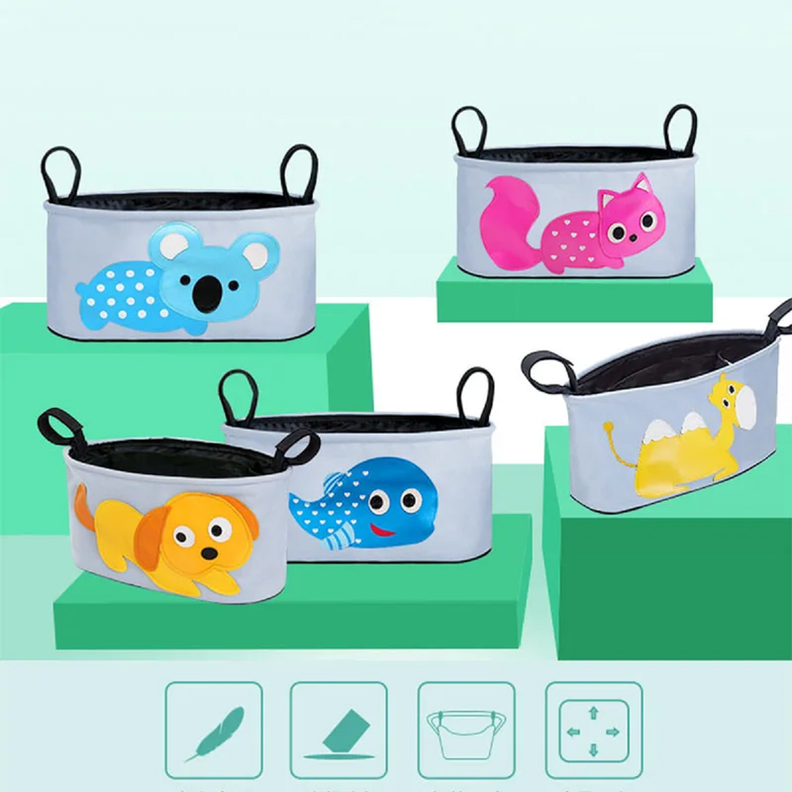 Organizador Coche Pañal Biberon Accesorios Dibujos Bebe Lau-3