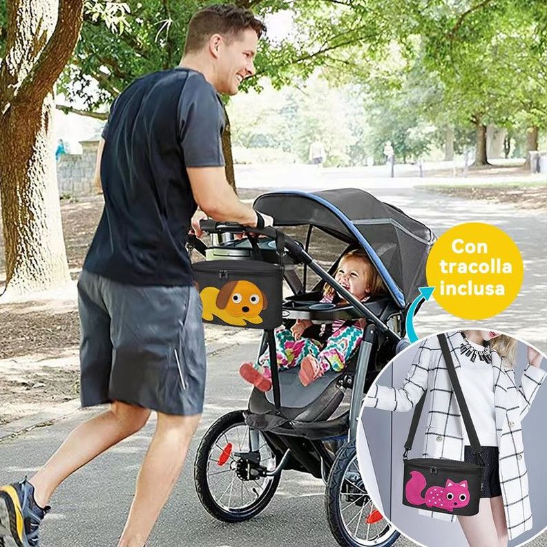 Organizador Coche Pañal Biberon Accesorios Dibujos Bebe Lau-7